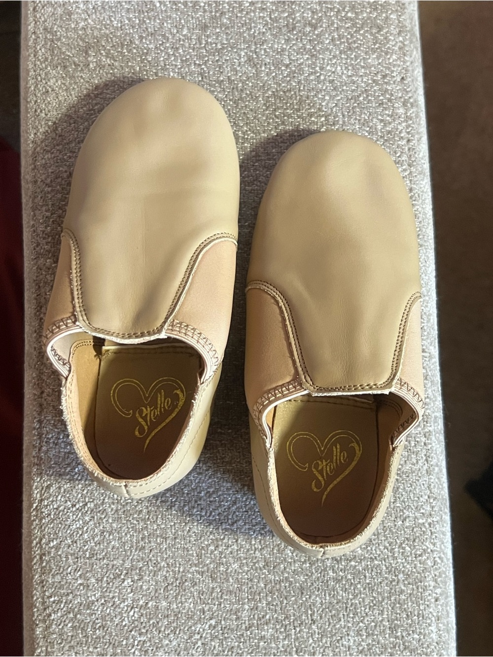 Stelle Kids Slip-On Dress Shoes in Light Beige 12ML